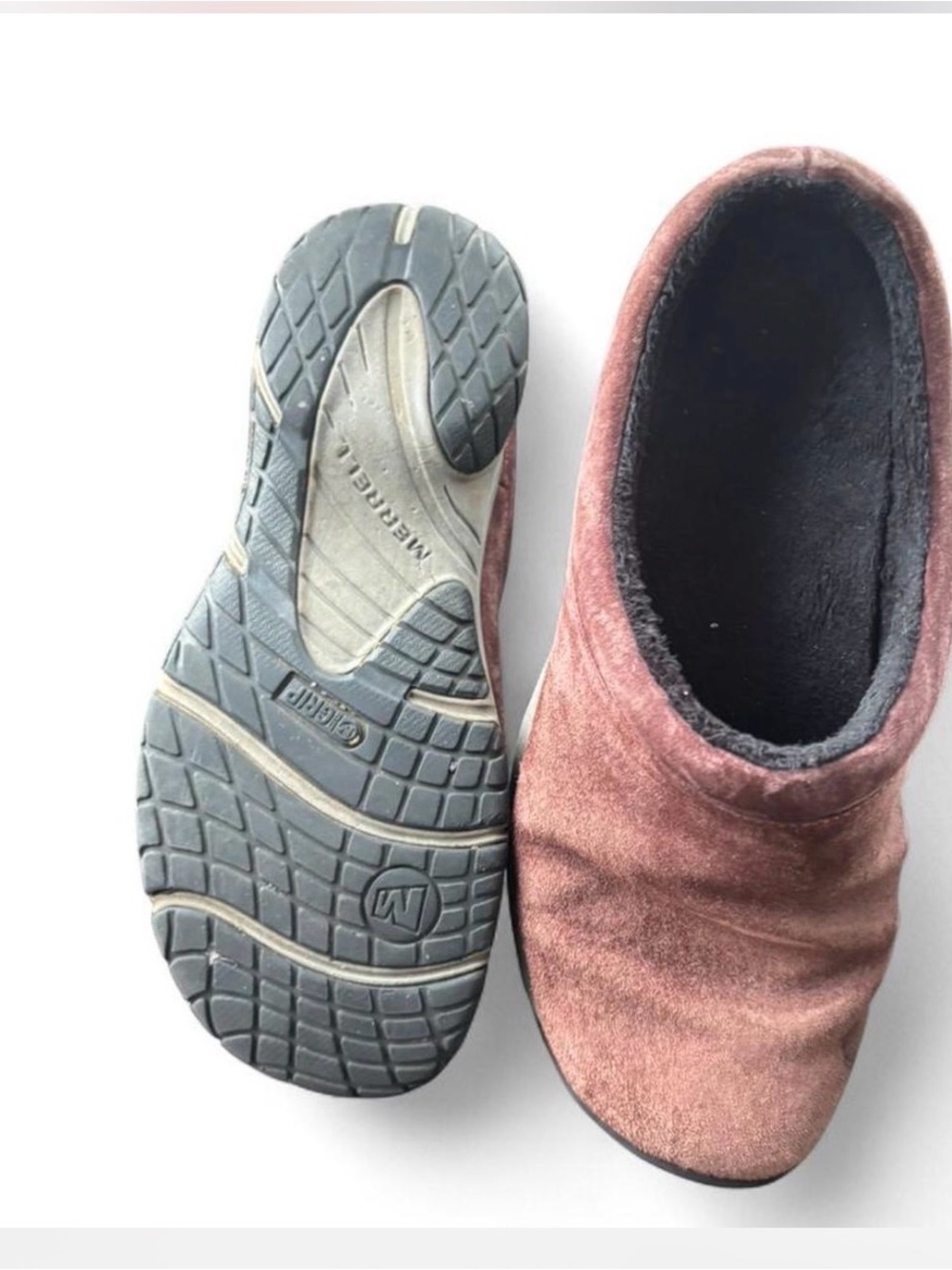Merrell Women's Chestnut Suede Slip-On Warm Casual Shoes size 8